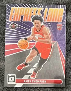 2023-24 Donruss Optic Express Lane lila #2 Amen Thompson Houston Raketen - Bild 1 von 2
