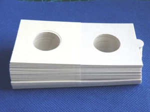 50 x CARDBOARD COIN HOLDERS - 2"x2" - 22.5mm window - Suit SIXPENCE COINS (WO22) - Picture 1 of 3