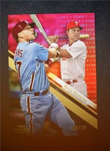 2019 Topps Gold Label Class 3 Red #50 Rhys Hoskins /25