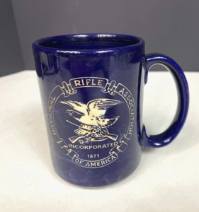 NRA National Rifle Association Coffee Mug Cup ~ Blue Marbled - Picture 1 of 4