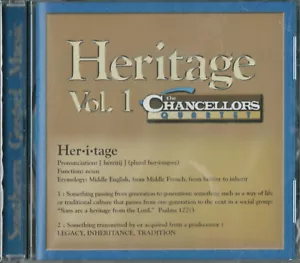 The Chancellors Quartet Heritage Vol 1 CD Brand NEW Southern Gospel Bill Gaither - Imagen 1 de 2