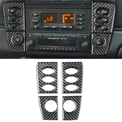 Cubierta del panel del interruptor de radio control para Porsche Boxster 996 1998-2004 negro Foto 1 de 4