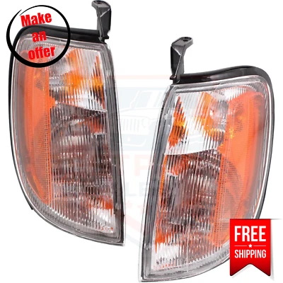 Conjunto de 2 luzes de canto laterais esquerda e direita para 1998-2000 Nissan Frontier SE, XE - Imagem 1 de 4