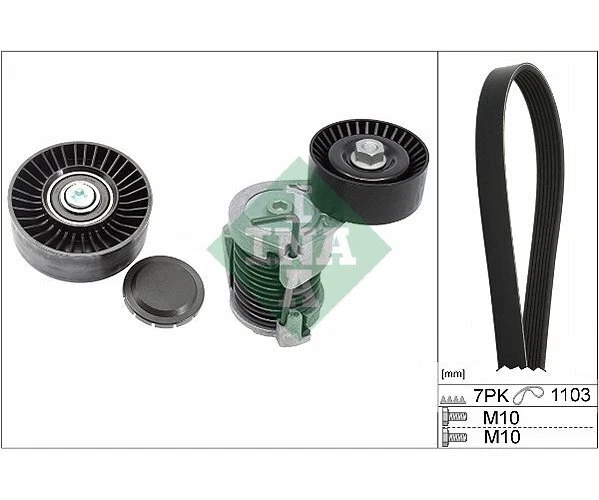 Keilrippenriemensatz INA 529004910 für BMW 1er 3er 3er Coupe - Bild 1 von 1