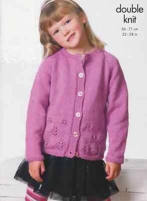 childrens cardigan and sweater age 2 - 9 years dk knit knitting pattern COPY a60 - Image 1 of 2