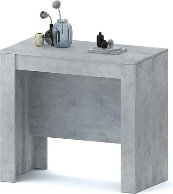 ARREDITALY Tavolo consolle allungabile grigio 14 posti economico salvaspazio multiposizione