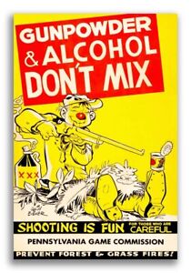 1950s Gun Safety Poster - Shooting is Fun! - 16x24