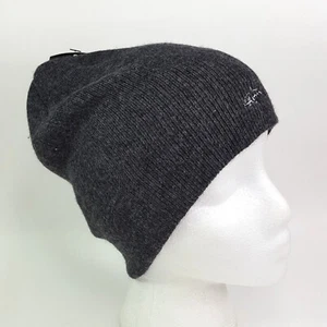 Greg Norman Golf Hai Logo Strick Beanie Erwachsene Einheitsgröße Rodelmütze Kappe grau - Bild 1 von 11