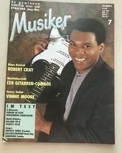 MUSIKER MAGAZINE GERMAN JULY 1987 ROBERT CRAY VINNIE MOORE 128 GUITAR COMBOS - Picture 1 of 3