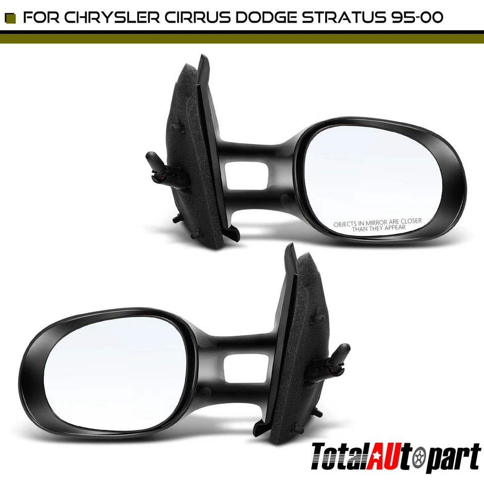 2x Espejo retrovisor con ajuste manual plegable para Dodge Stratus Chrysler Cirrus Foto 1 de 4