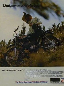 HARLEY-DAVIDSON SR-100 MUD SWEAT & CHEERS SR100 1974 - Bild 1 von 1