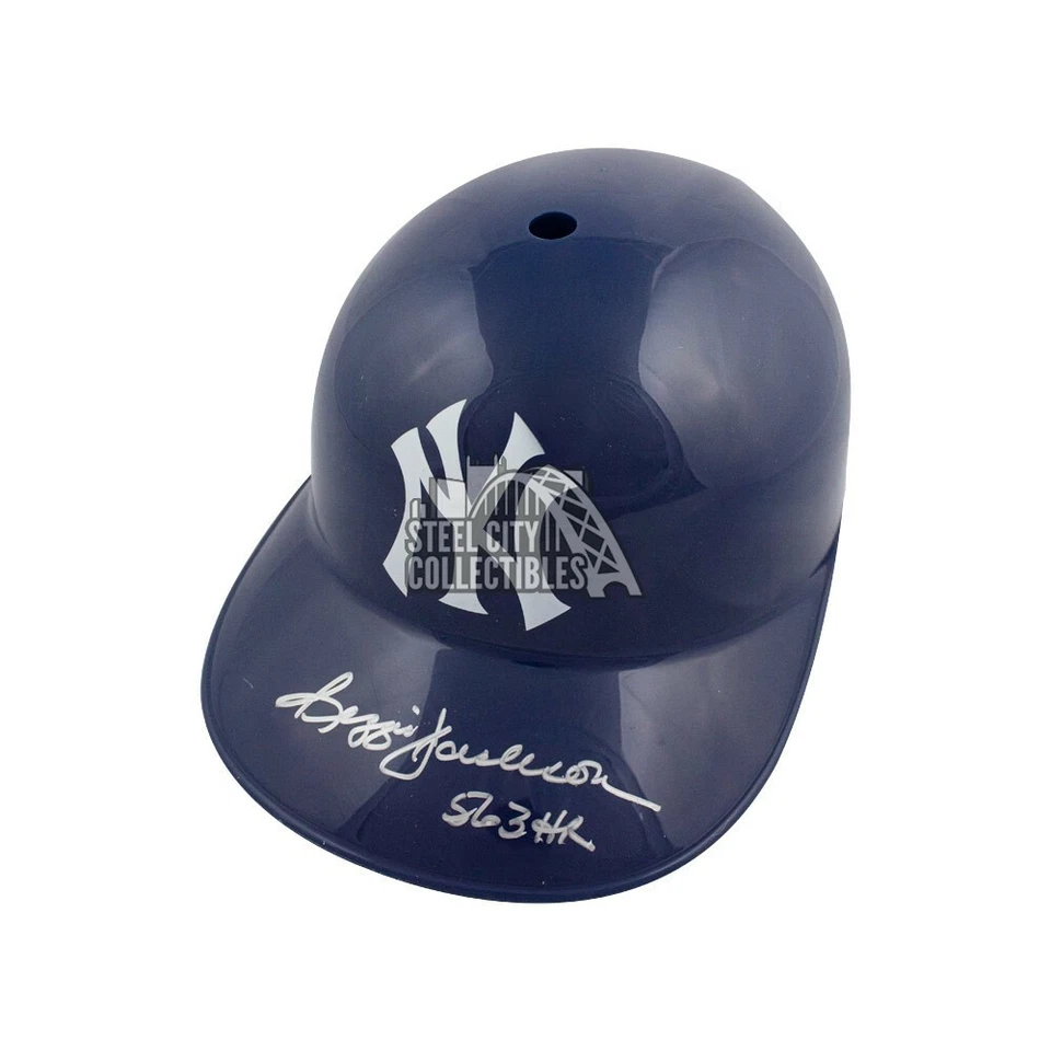 Reggie Jackson 563 HR Autograph Yankees F/S Souvenir Replica Batting Helmet JSA - Image 1 of 1