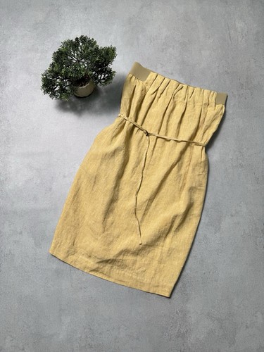 MAISON MARGIELA Mini Abito MM6 Masison Martin Margiela Taglia 40 Beige Lino Donna