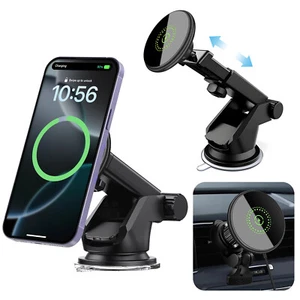 30W Magnetic Wireless Car Charger Mount Dashboard Holder For Apple iPhone 16 15 - Picture 1 of 14