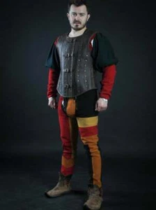 Medieval Leather Jacket for reenactments, Historical leather Armor Jacket - Picture 1 of 8