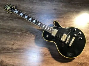 Aria Pro2 LPC MIJ Vinatge Lawsuit Les Paul Custom Black 4.4kg Made in Japan W/GB - Picture 1 of 22