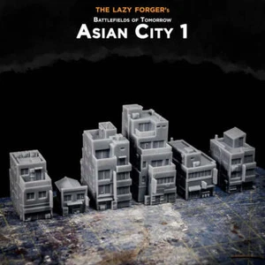 Asia City, Pack 01 [8 Buildings] - 6-8mm scale - Full Spectrum Dominance - Picture 1 of 5