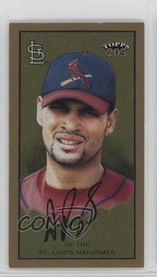 2003 Topps 205 Drum Back Mini Albert Pujols (White Team Logo) #3 - Image 1 of 2