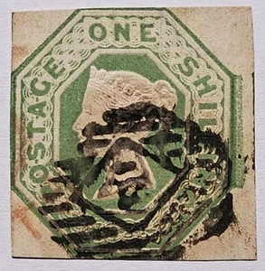GB VICTORIA CLASSICS RARE VERY FINE 1847 1s Embossed. €1,200. SG54. See Photos - Imagen 1 de 3