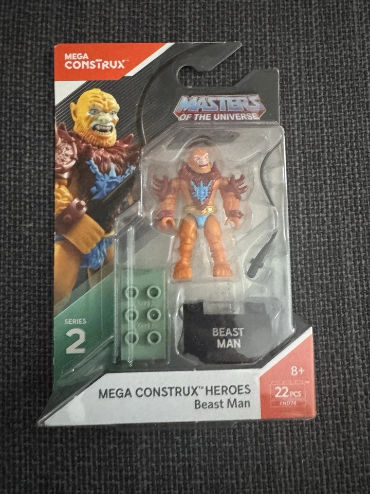 2017 MEGA Construx Heroes Beast Man Masters of The Universe Series 2 FND74