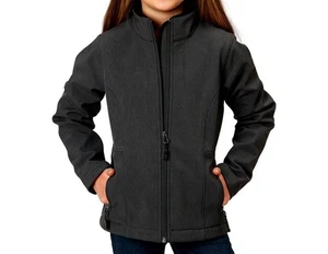 Roper Western Jacket Girls Softshell Zip Gray 03-298-0780-0616 GY - Picture 1 of 2