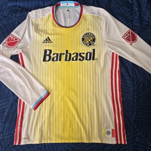 Columbus Crew 2016 Long Sleeve For Columbus Adidas Jersey Mens Large  - Picture 1 of 10