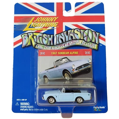 Johnny Lightning 1967 Sunbeam Alpine British Invasion Diecast 1:64 Light Blue - Image 1 of 4