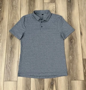 Camisa Polo LULULEMON Para Hombres Pequeña Azul Golf Informal Rendimiento Deporte Preppy S/S - Imagen 1 de 9