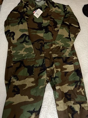 NWT Vintage Patriot industries Men’s XL Camo Coverall Long Sleeve-Made In USA - Image 1 of 4