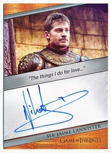 Game of Thrones Legends the Realm Nikolaj Coster-Waldau Quotable Autograph #NNO - Picture 1 of 2
