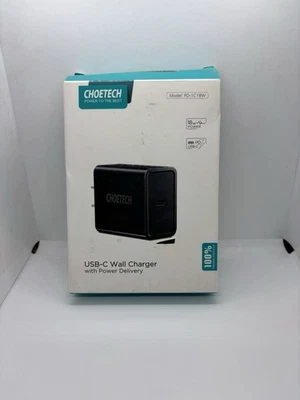 CHOETECH PD-1C18W Wall charger black - Image 1 of 3