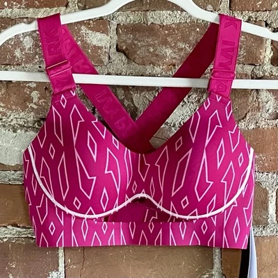 Ivy Park Adidas Icy Collection PINK Monogram Racerback Bra Small  BEYONCE - Image 1 of 4