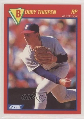 1989 Score 100 Hottest Players Box Set Bobby Thigpen #68 - Image 1 of 2