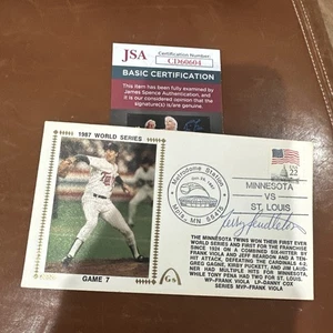 Terry Pendleton 1987 World Series FDC Signed JSA - Picture 1 of 2