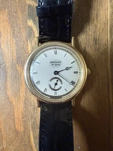 BREGUET CLASSIQUE GENTS 18k WRISTWATCH WITH BOX - PERFECT WORKING ORDER - Picture 1 of 6