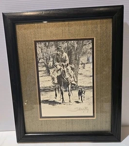 Robert Shoofly Shufelt, Limited Edition Signed Print - 11.5 x 9.25 framed w/Note - Picture 1 of 9