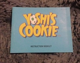 Yoshi's Cookie (Nintendo system) AUTHENTIC NES MANUAL ONLY - NO GAME