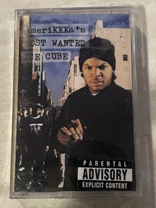 ICE CUBE AMERIKKKA’S MOST WANTED-RARE-OOP-NEW SEALED-CRACKED CASE ON BACK-1990 - Picture 1 of 6
