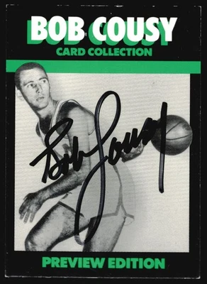 Colección de tarjetas Bob Cousy 1992-93 Bob Cousy automático (sin certificado de autenticidad) Foto 1 de 2