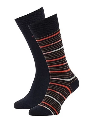 Paquete de 2 calcetines de vestir Hugo Boss Crew mezcla de algodón nuevos talla 7-13 Foto 1 de 4