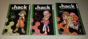 .hack LEGEND OF THE TWILIGHT Complete Set Vol 1, 2, 3 Manga Tatsuya Hamazaki Dot - Picture 1 of 22