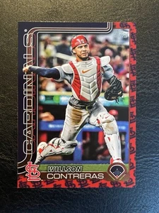 2025 Topps Series 2 Team Color Border Wilson Contreras Cardinals #472 - Picture 1 of 2