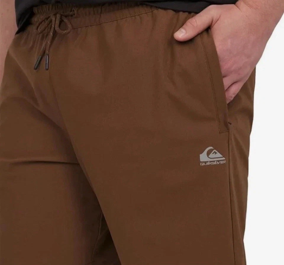 Quiksilver Men's Comfort Stretch Dry Flight Active Short Brown XXL