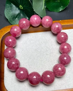 Bracciale Perline Rodonite Naturale 10mm Cristallo Reiki Quarzo Guarigione Decorazione 1pz - Foto 1 di 6