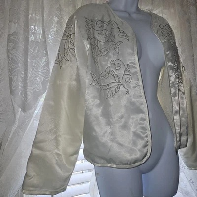 Rare Victoria's Secret Gold Label Womens Satin Boudoir Jacket Bed Coat  M/L  - Image 1 of 4