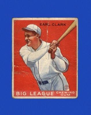 1933 Goudey Set-Break # 57 Earl Clark LOW GRADE (crease) *GMCARDS* - Image 1 of 2