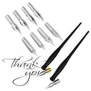 Oblique Calligraphy Dip Pen Set Include-in-1 Calligraphy Oblique or Straight 2 - Picture 1 of 8