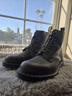 Dr. Martens - Oliva - Botas con cordones de cuero Carrara - Para hombre talla 10 Foto 1 de 4