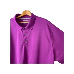 Reebok Golf 3XLT Purple Polo Shirt Mens Short Sleeve Golf Casual - Picture 1 of 7