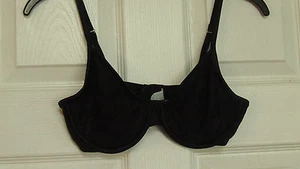 MAIDENFORM FLORAL BLACK LACE BRAS SZ 36 C - Picture 1 of 11